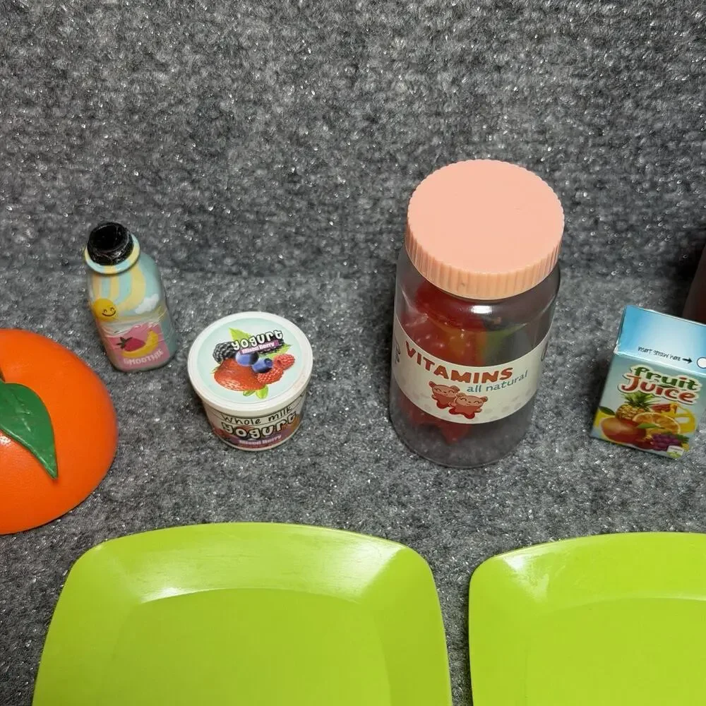 Vintage Food Toys 20 Piece Lot Pretend Play Utensils - Doll - Doll House Set